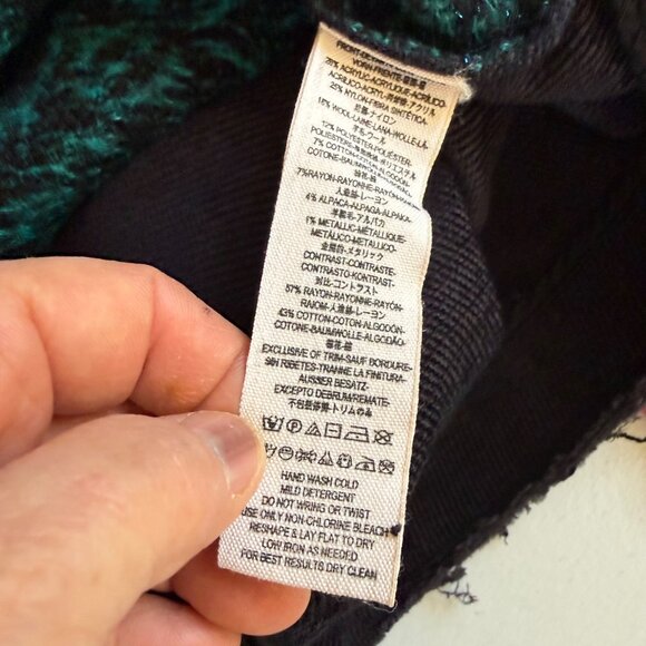 Free People Women's Blazer Jacket Sz M Black Combo Wool Blend Better Together - Picture 7 of 14